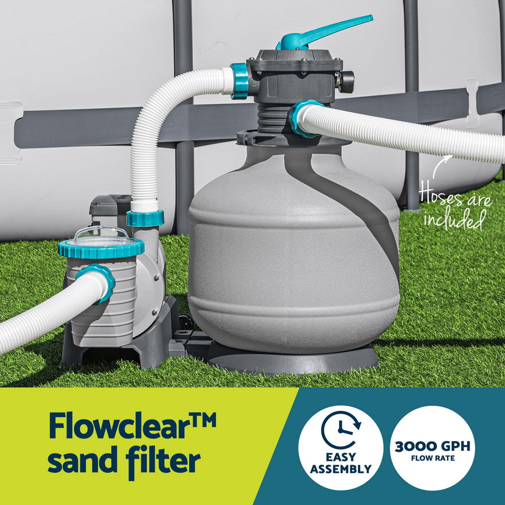 Bestway Pool Pump Sand Filter 3000GPH 11355L/H Pools Flowclear™ Filters