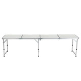 Weisshorn Folding Camping Table 240CM Portable Outdoor Picnic BBQ Aluminium Desk