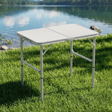Weisshorn Folding Camping Table 90CM Adjustable Portable Outdoor Picnic Desk