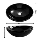 Cefito Bathroom Basin Ceramic Vanity Sink Hand Wash Bowl 41x34cm