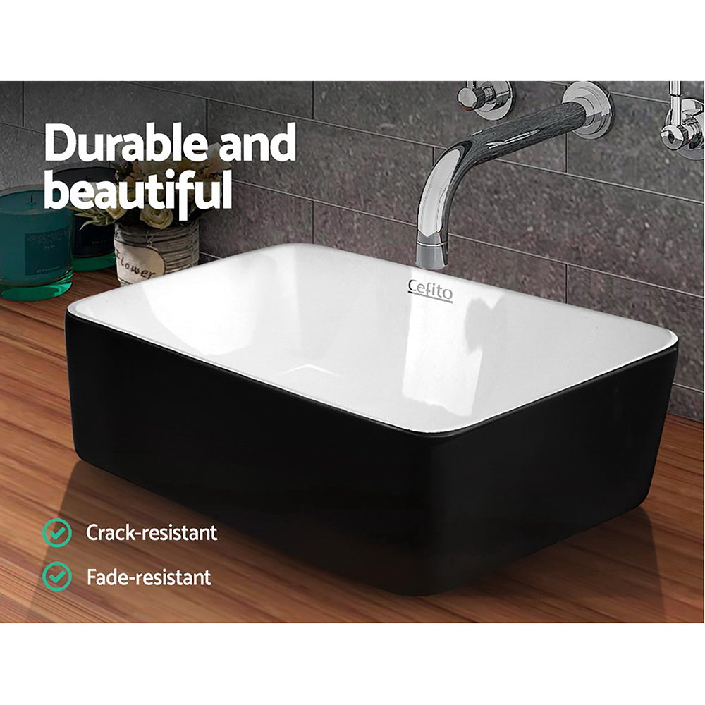 Cefito Bathroom Basin Ceramic Vanity Sink Hand Wash Bowl 48x37cm