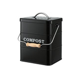 Gardeon 5L Compost Bin Kitchen Countertop Food Waste Caddy Black