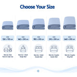 Giselle Cooling Blanket 240cm x 210cm King Summer Quilt Sleepers Double Sided