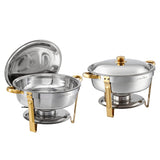 5-Star Chef 5L Chafing Dish Set 2-Pack, Food Warmer Catering Server Buffet