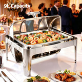 5 Star Chef 9L Chafing Dish Buffet Warmer Food Warmer Catering Server