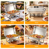 5-Star Chef Chafing Dish 9L 1-Pan Buffet Warmer Food Warmer Catering Server