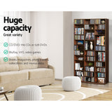 Artiss Bookshelf CD Storage Rack - BERT Walnut