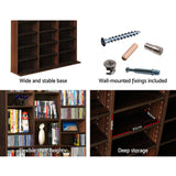 Artiss Bookshelf CD Storage Rack - BERT Walnut