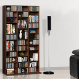 Artiss Bookshelf CD Storage Rack - BERT Walnut