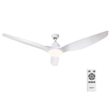 Devanti 64'' Ceiling Fan DC Motor w/Light w/Remote - White
