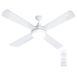 Devanti 52'' Ceiling Fan AC Motor w/Light w/Remote - White