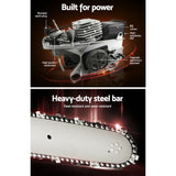 Giantz 65cc Petrol Chainsaw 24 Inch Bar Chain Saw Tree Pruner 2 Stroke E-Start