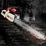 Giantz 65cc Petrol Chainsaw 24 Inch Bar Chain Saw Tree Pruner 2 Stroke E-Start