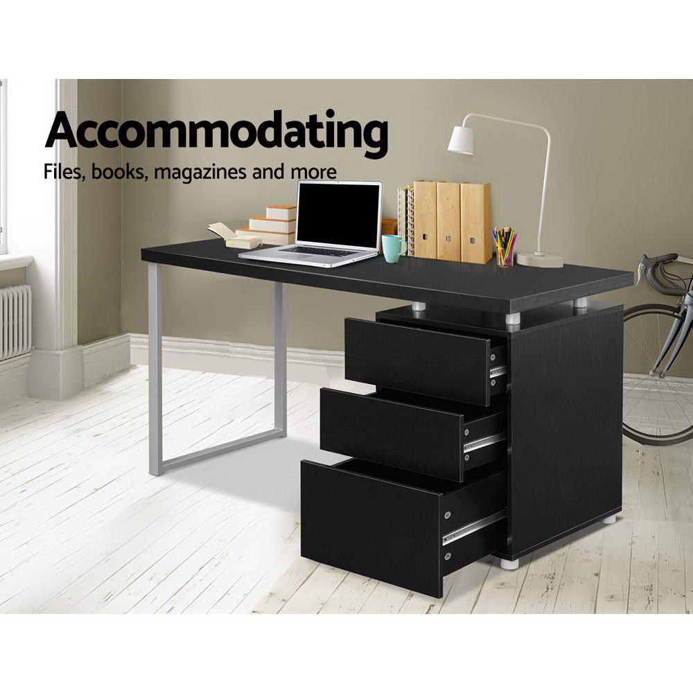 Computer Desk Black U-shape Leg