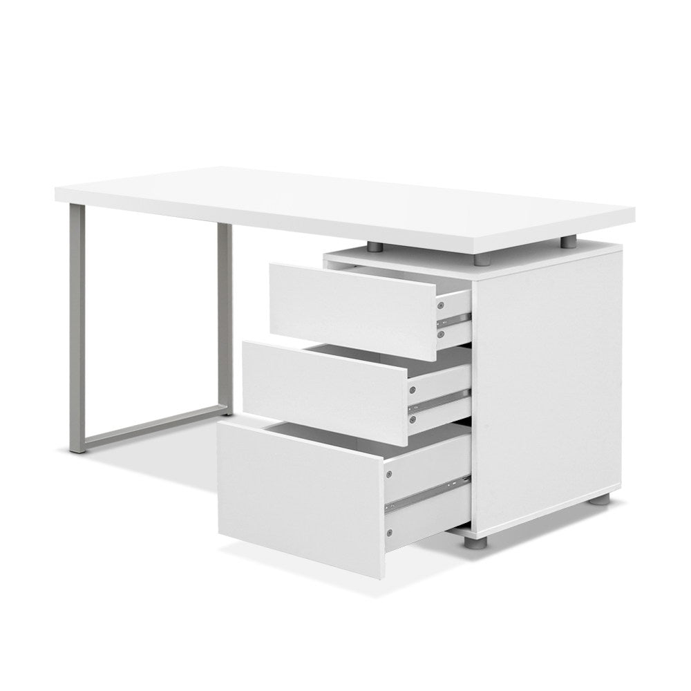 Computer Desk White U-shape Leg