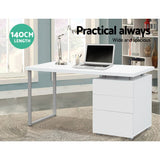 Computer Desk White U-shape Leg