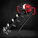 Giantz Post Hole Digger 200mm Petrol Drill Extension Auger Bits