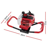 Giantz Post Hole Digger Motor Only Petrol Engine Red