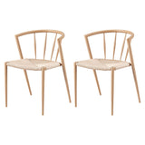 Artiss Dining Chairs Set of 2, Leisure Accent Chair for Living Room & Balcony Spindle Back