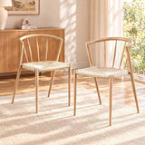 Artiss Dining Chairs Set of 2, Leisure Accent Chair for Living Room & Balcony Spindle Back