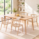 Artiss Dining Chairs Set of 4, Leisure Accent Chair for Living Room & Balcony Spindle Back