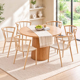 Artiss Dining Chairs Set of 6, Leisure Accent Chair for Living Room & Balcony Spindle Back