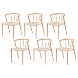 Artiss Dining Chairs Set of 6, Leisure Accent Chair for Living Room & Balcony Spindle Back