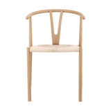 Artiss Dining Chairs X1, Y-Back Leisure Accent Chair for Living Room & Balcony Woven Seat