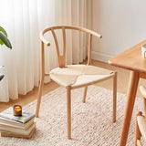 Artiss Dining Chairs X1, Y-Back Leisure Accent Chair for Living Room & Balcony Woven Seat