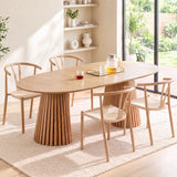 Artiss Dining Chairs Set of 2, Y-Back Leisure Accent Chair for Living Room & Balcony Woven Seat