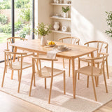 Artiss Dining Chairs Set of 6, Y-Back Leisure Accent Chair for Living Room & Balcony Woven Seat