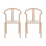 Artiss Dining Chairs Set of 2, Accent Chair for Living Room & Balcony Double Slat Back