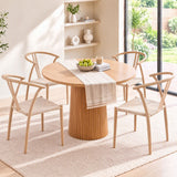 Artiss Dining Chairs Set of 4, Accent Chair for Living Room & Balcony Double Slat Back