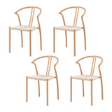 Artiss Dining Chairs Set of 4, Accent Chair for Living Room & Balcony Double Slat Back