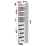 Bathroom Cabinet Storage 160cm White