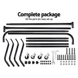 Artiss Clothes Rack Airer Coat Stand 6FT Rail Wheels