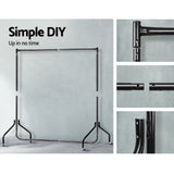 Artiss Clothes Rack Airer Coat Stand 6FT Rail Wheels