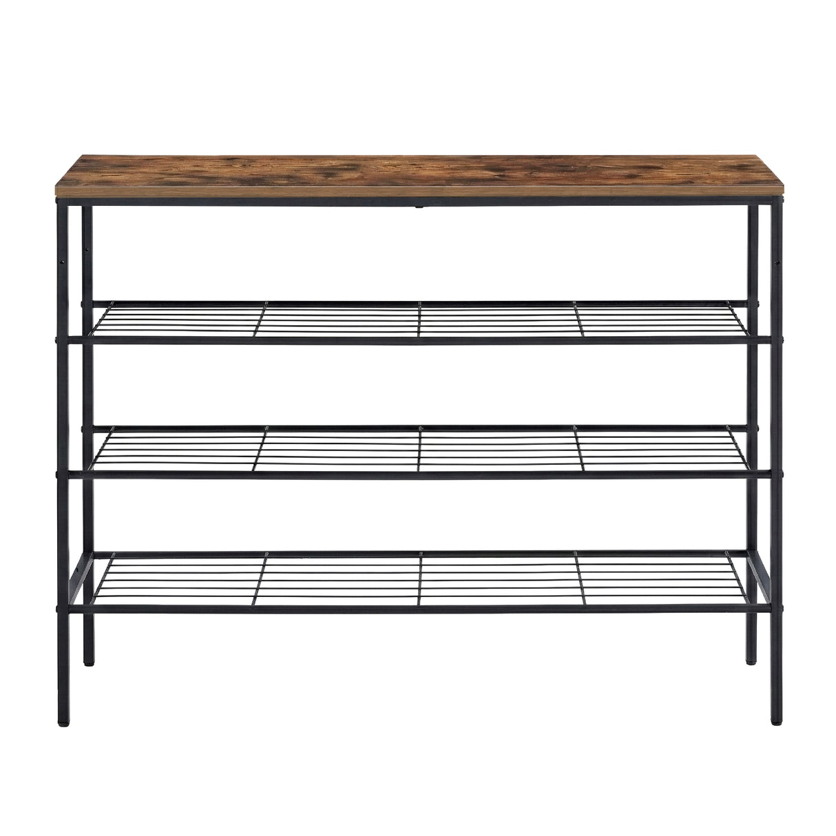 Artiss Shoe Rack 4 tier Storage Organiser Walnut