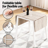 Artiss Dining Table and Chairs Set 5pcs Foldable Kitchen Furniture Natural White