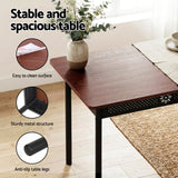 Artiss Dining Table and Chairs Set of 5 Compact Kitchen Furniture Upholstered