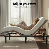 Artiss Adjustable Bed Frame Queen Size Electric Bed Base Wireless Remote Control Zero Gravity Power Bed Foundation