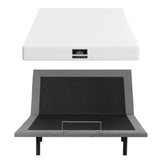Artiss Queen size bed frame & Giselle Bedding Mattress Queen Combo, adjustable bed Base for Snoring Relief, Independent Head Foot Incline, Wireless Remote, Black,20cm Thickness