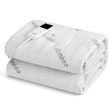 Giselle Electric Blanket Bamboo Fabric King Single Fitted Heated Pad Underlay Washable Winter