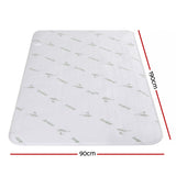 Giselle Electric Blanket Bamboo Fabric Single Fitted Heated Pad Underlay Washable Winter
