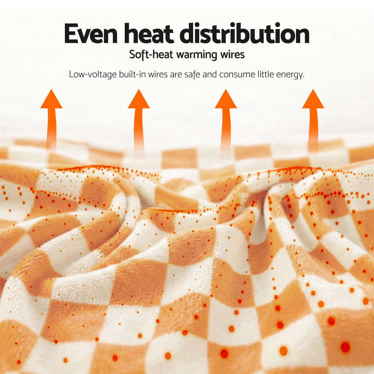 Giselle Electric Throw Rug Dual Side Fleece Flannel Heated Blanket Yellow