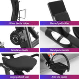 Everfit Exercise Bike Recumbent Cycling Magnetic Bluetooth App Connect Home Gym
