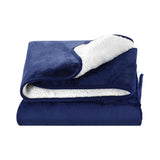 Giselle Electric Throw Heated Blanket Washable Snuggle Flannel Winter Navy