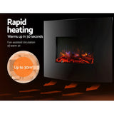 Devanti Electric Fireplace Fire Heater 2000W