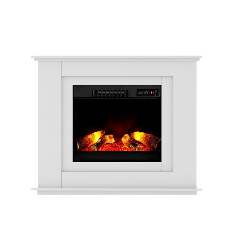 Electric Fireplace Fire Heater 2000W White