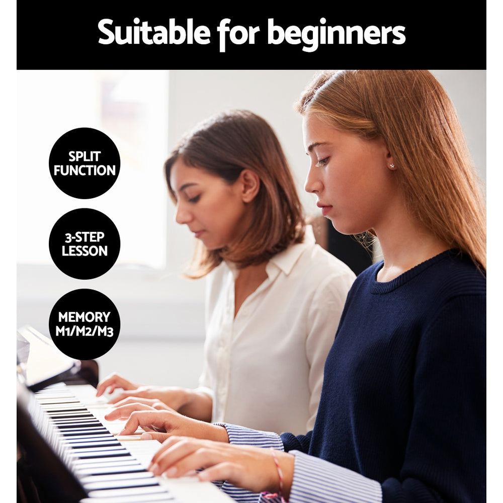 Alpha 61 Keys Electronic Piano Keyboard Digital Electric w/ Stand Touch Sensitive